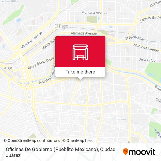 Mapa de Oficinas De Gobierno (Pueblito Mexicano)
