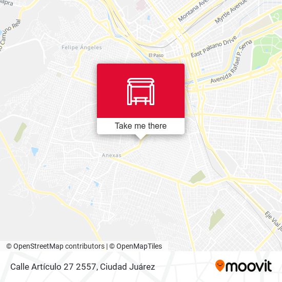 Calle Artículo 27 2557 map