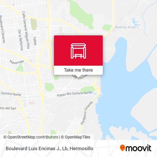 Boulevard Luis Encinas J., Lb map