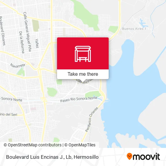 Boulevard Luis Encinas J., Lb map