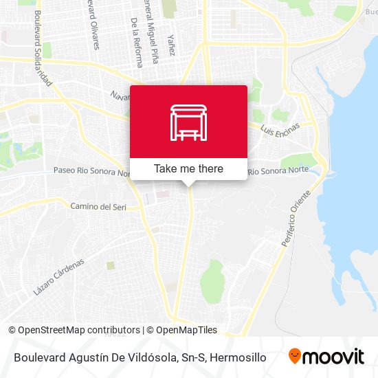 Boulevard Agustín De Vildósola, Sn-S map