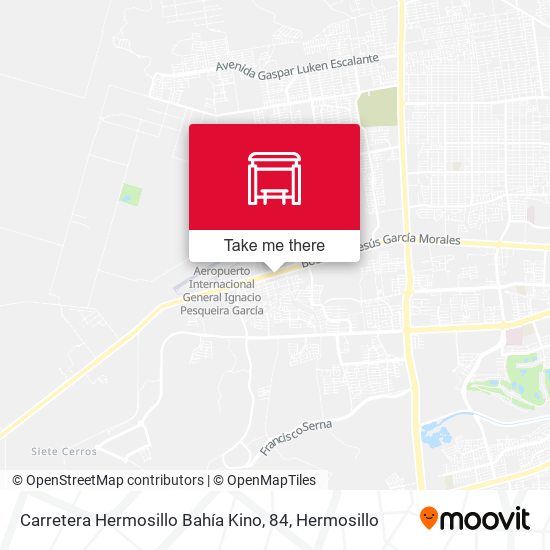 Carretera Hermosillo Bahía Kino, 84 map