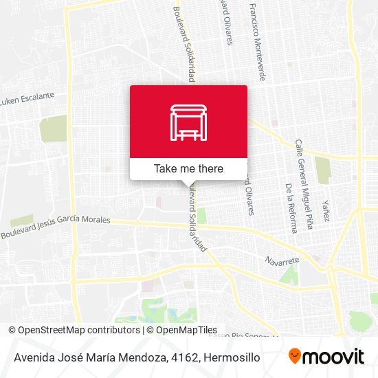 Avenida José María Mendoza, 4162 map