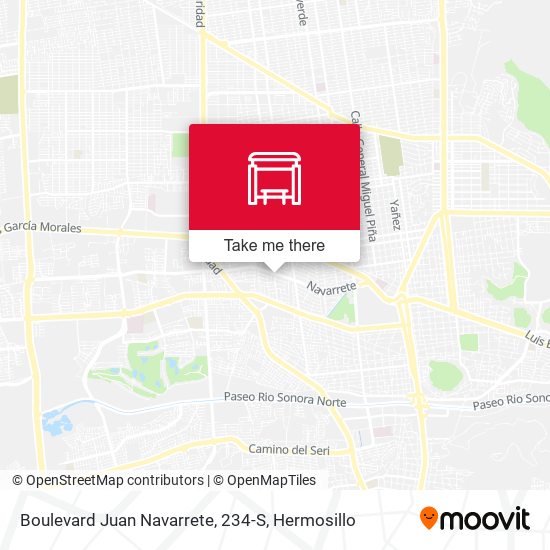 Mapa de Boulevard Juan Navarrete, 234-S