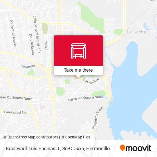 Boulevard Luis Encinas J., Sn-C Oxxo map