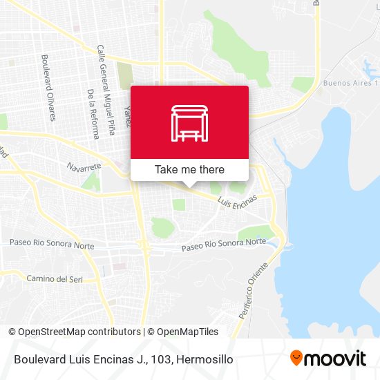Boulevard Luis Encinas J., 103 map