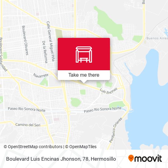 Mapa de Boulevard Luis Encinas Jhonson, 78