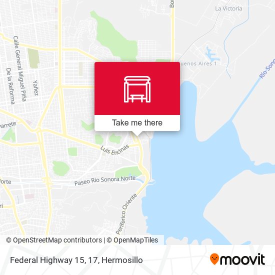 Federal Highway 15, 17 map