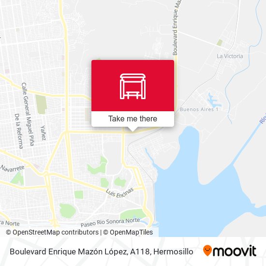 Mapa de Boulevard Enrique Mazón López, A118