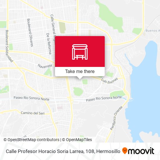 Mapa de Calle Profesor Horacio Soria Larrea, 108