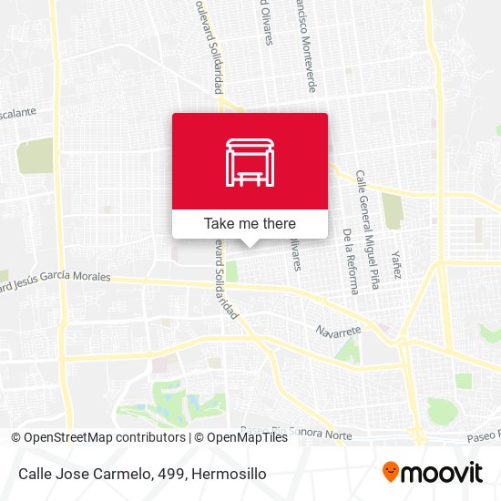 Mapa de Calle Jose Carmelo, 499