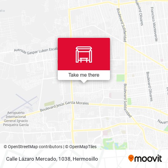 Mapa de Calle Lázaro Mercado, 1038