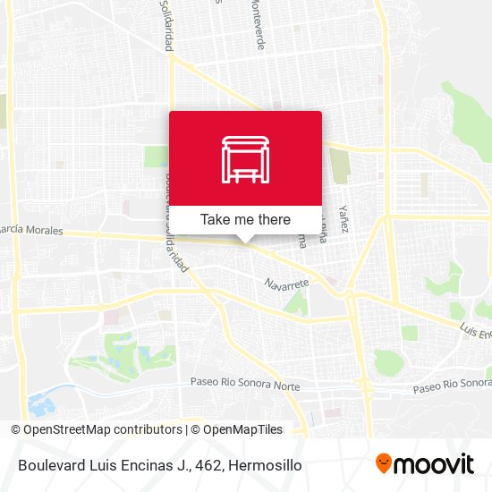 Mapa de Boulevard Luis Encinas J., 462