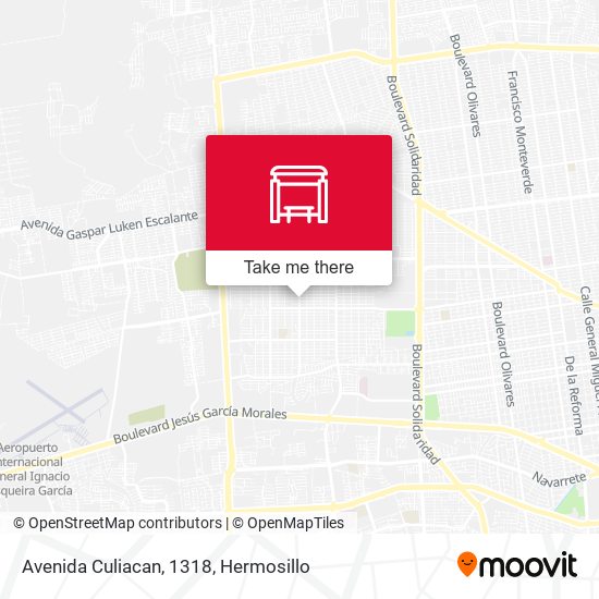Avenida Culiacan, 1318 map