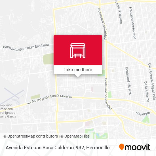 Mapa de Avenida Esteban Baca Calderón, 932