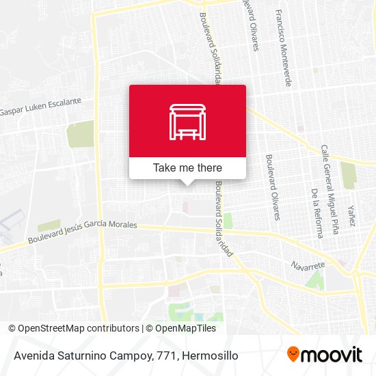 Avenida Saturnino Campoy, 771 map