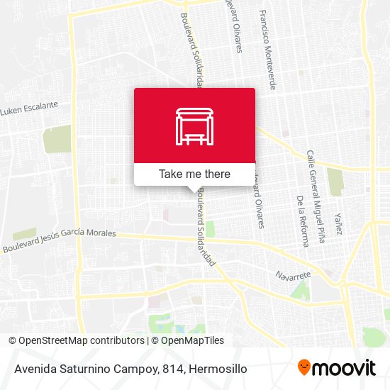 Avenida Saturnino Campoy, 814 map