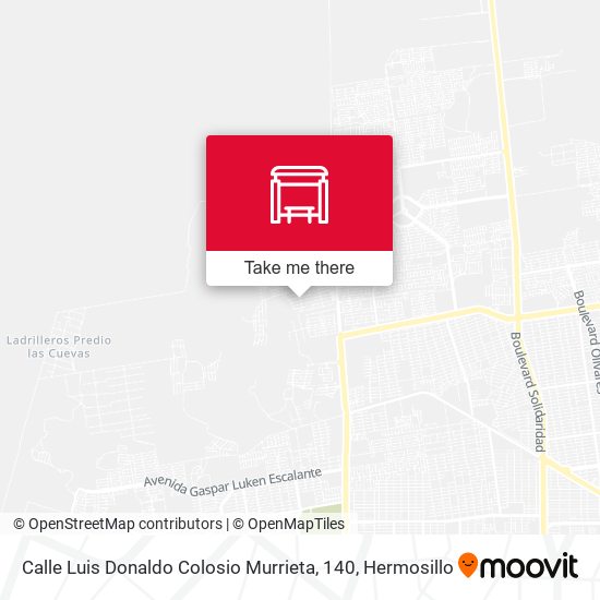 Mapa de Calle Luis Donaldo Colosio Murrieta, 140