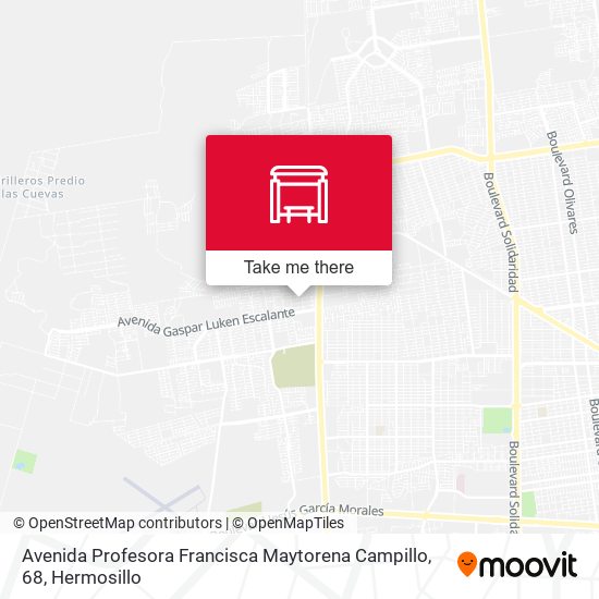 Mapa de Avenida Profesora Francisca Maytorena Campillo, 68