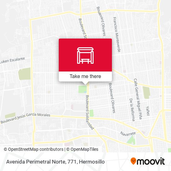 Avenida Perimetral Norte, 771 map