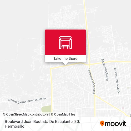 Boulevard Juan Bautista De Escalante, 80 map