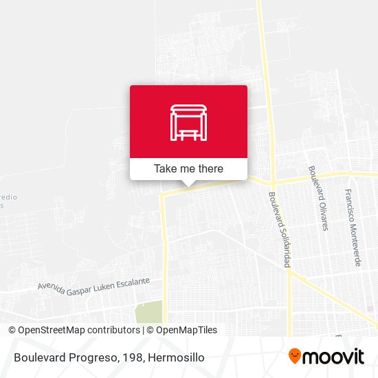 Boulevard Progreso, 198 map