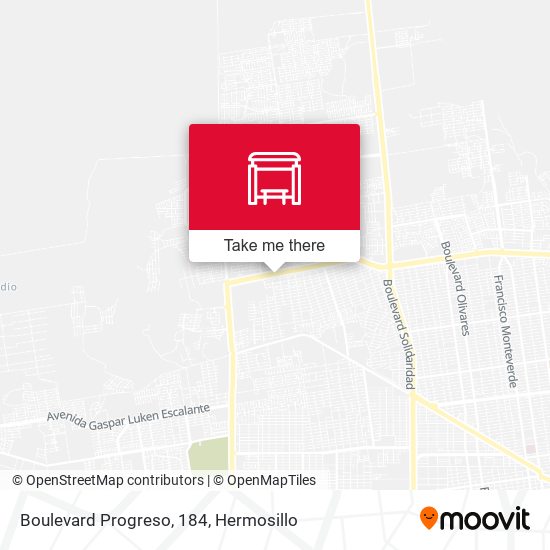 Mapa de Boulevard Progreso, 184
