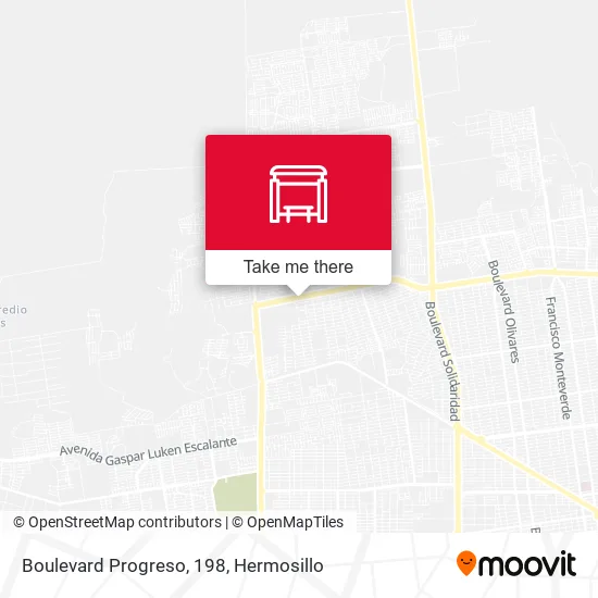 Boulevard Progreso, 198 map