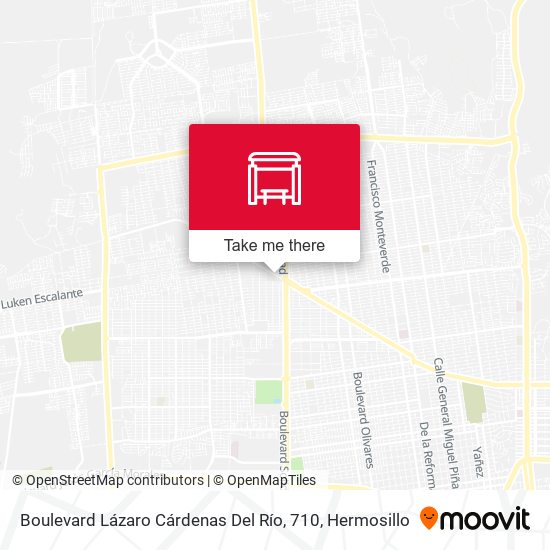Boulevard Lázaro Cárdenas Del Río, 710 map