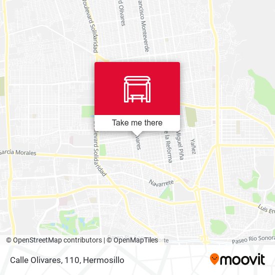 Mapa de Calle Olivares, 110