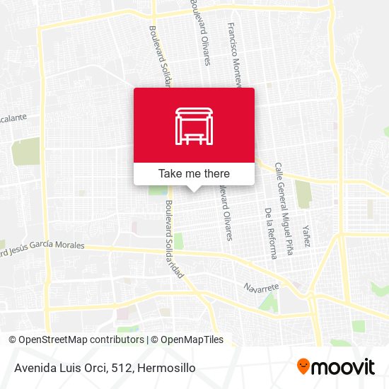 Avenida Luis Orci, 512 map