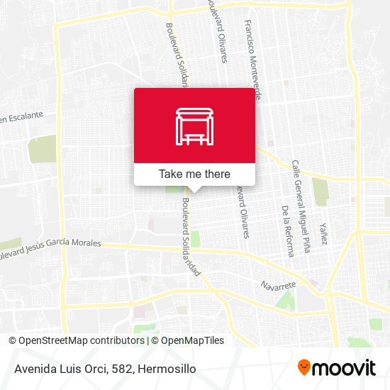 Mapa de Avenida Luis Orci, 582
