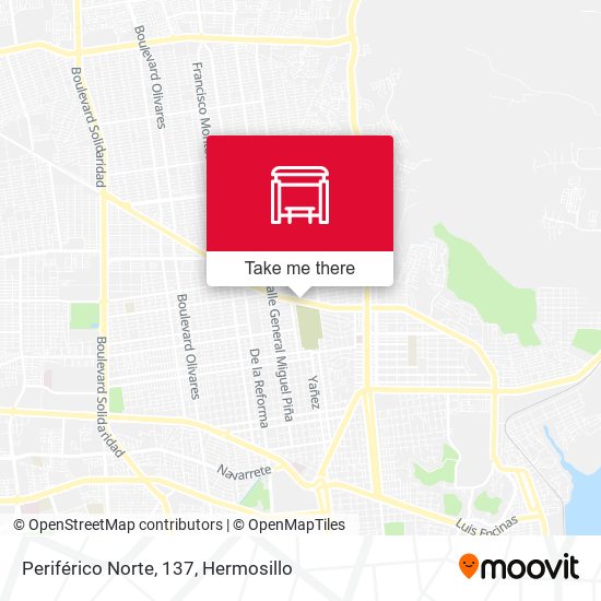 Periférico Norte, 137 map
