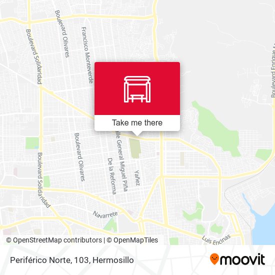 Periférico Norte, 103 map