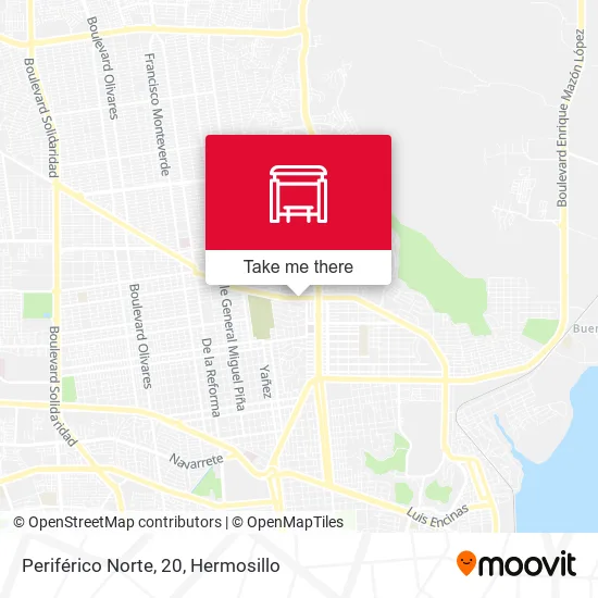 Periférico Norte, 20 map