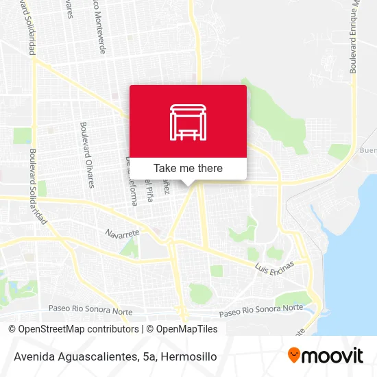 Avenida Aguascalientes, 5a map