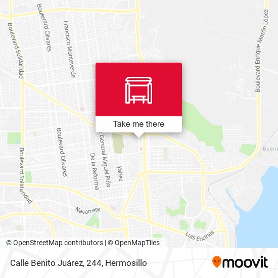 Mapa de Calle Benito Juárez, 244