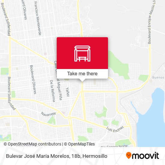 Mapa de Bulevar José María Morelos, 18b