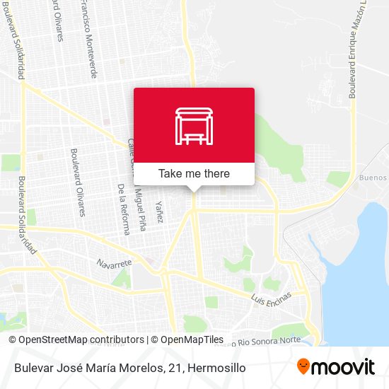Mapa de Bulevar José María Morelos, 21