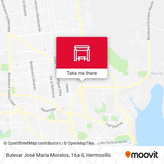 Bulevar José María Morelos, 16a-S map