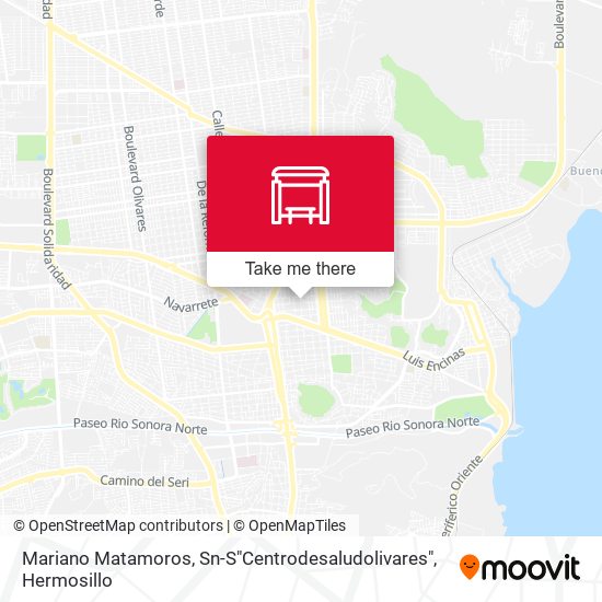 Mapa de Mariano Matamoros, Sn-S"Centrodesaludolivares"