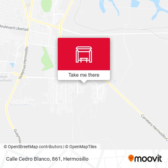Calle Cedro Blanco, 861 map