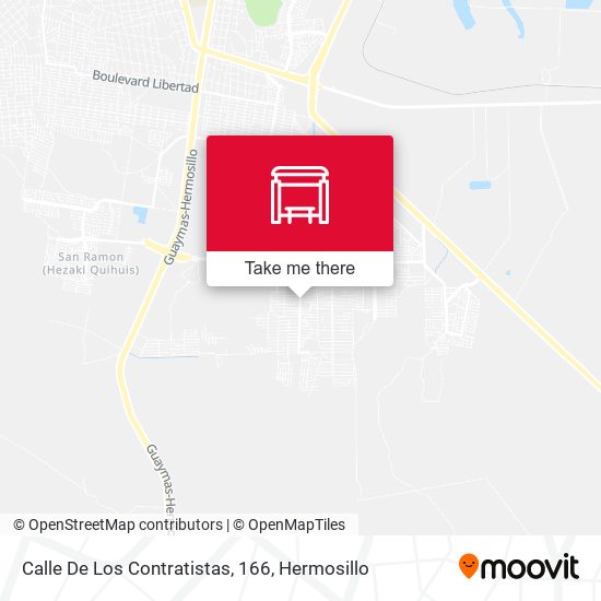 Mapa de Calle De Los Contratistas, 166