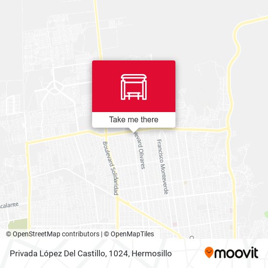 Privada López Del Castillo, 1024 map