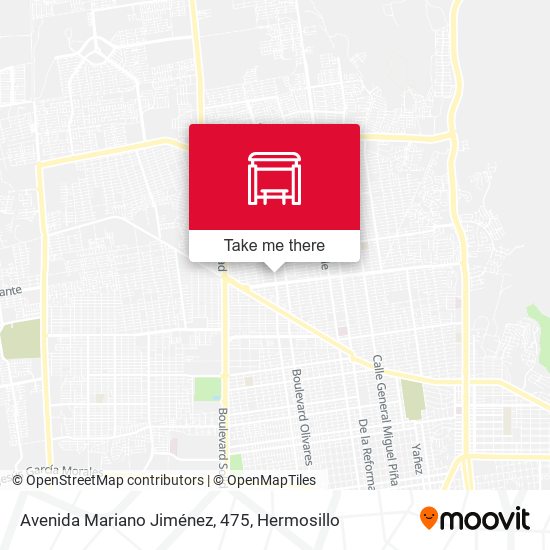 Avenida Mariano Jiménez, 475 map