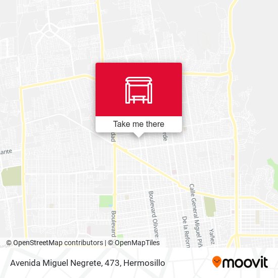 Mapa de Avenida Miguel Negrete, 473