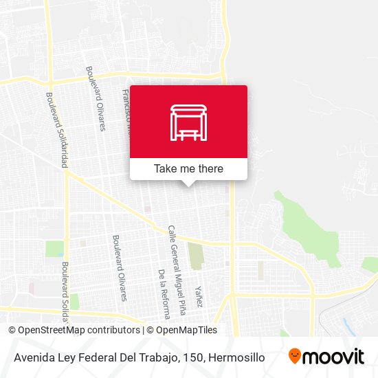 Avenida Ley Federal Del Trabajo, 150 map