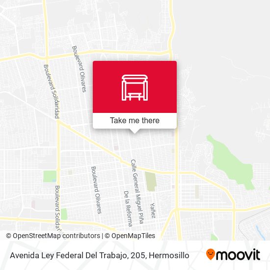 Avenida Ley Federal Del Trabajo, 205 map