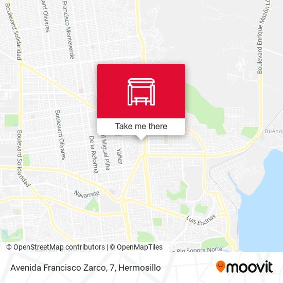 Mapa de Avenida Francisco Zarco, 7