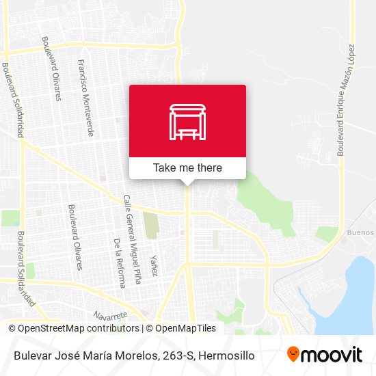 Bulevar José María Morelos, 263-S map